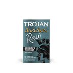 Trojan Bareskin Raw Condoms - 10pk