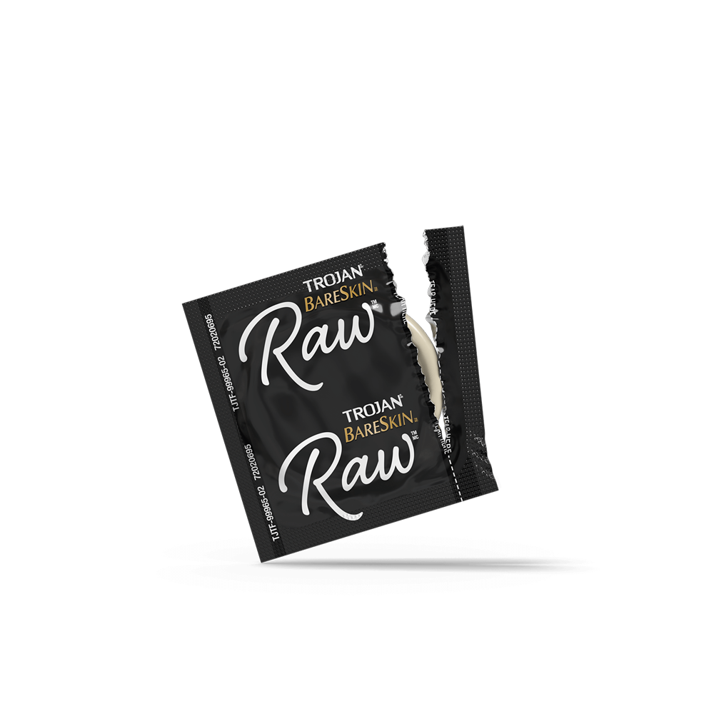 Trojan Bareskin Raw Condoms - 3pk
