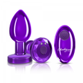 R/C Vibrating Metal Plug - Purple-Med
