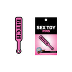 Enamel Pin: Bitch Paddle - Pink/Black *
