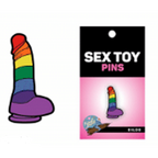 Enamel Pin: Rainbow Dildo