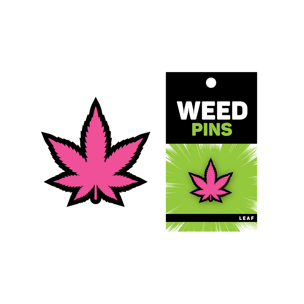 Enamel Pin: Pink Leaf