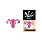 Enamel Pin: Uterus - Sparkly Pink *