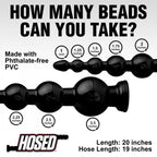 Hosed 19" Graduated Beaded Anal Snake