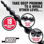 Hosed 19" Graduated Beaded Anal Snake