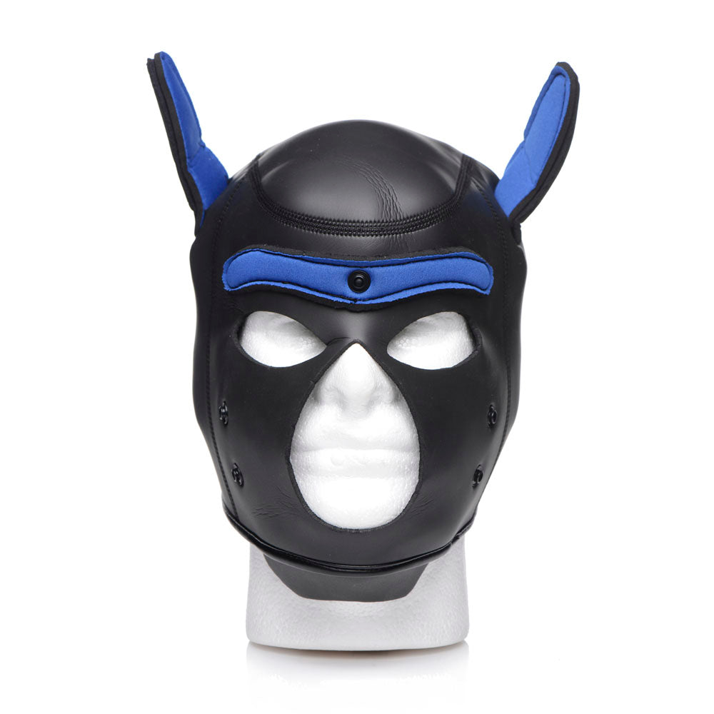 Spike Neoprene Puppy Hood - Blue