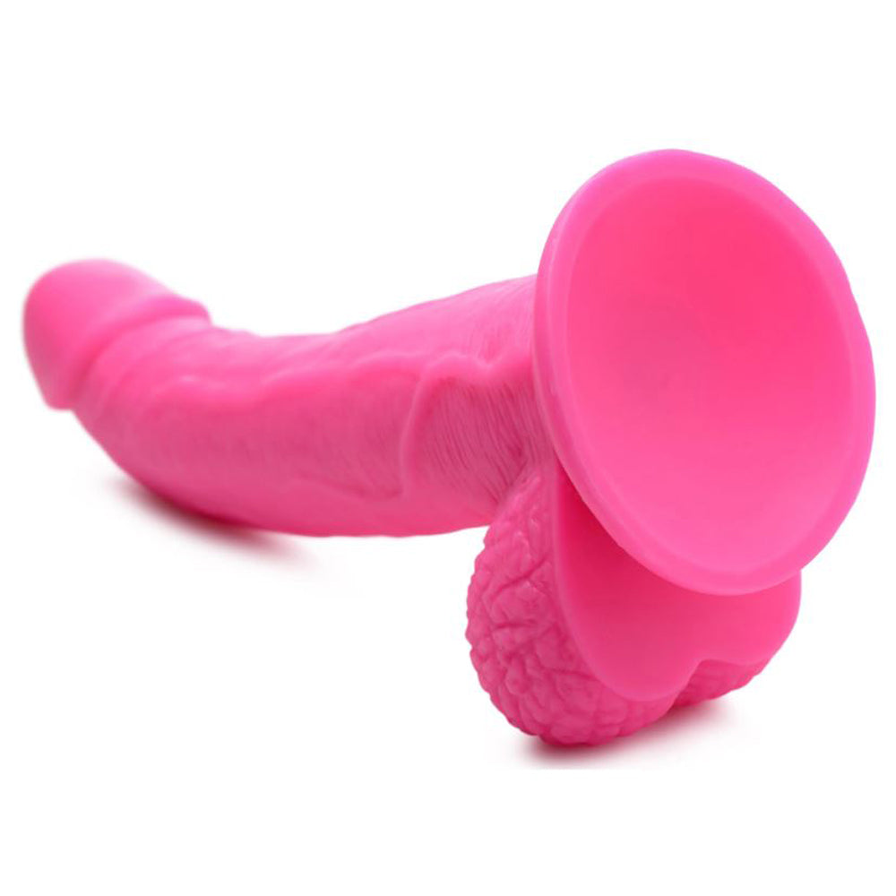 POP 7.5" Dildo with Balls - Pink