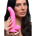 POP 7.5" Dildo with Balls - Pink