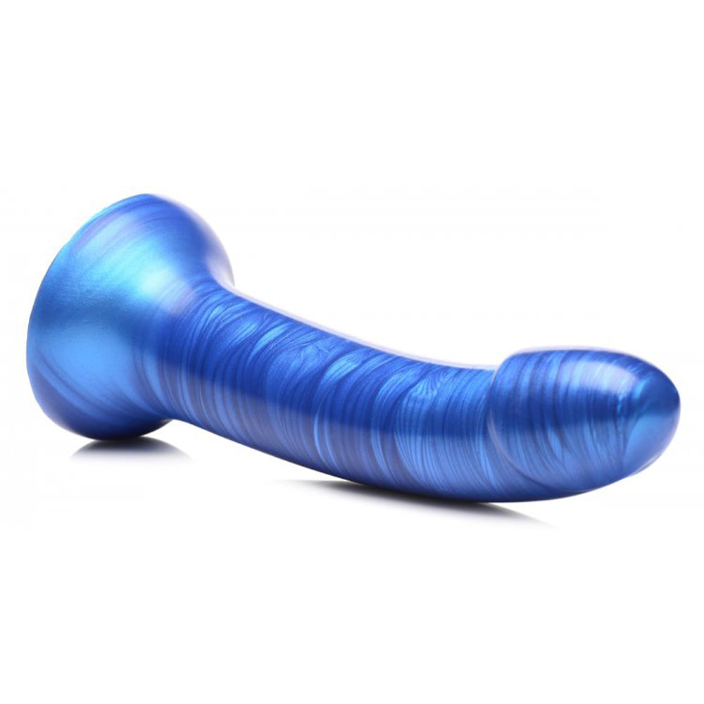 G-Tastic 7" Metallic Silicone Dildo Blue