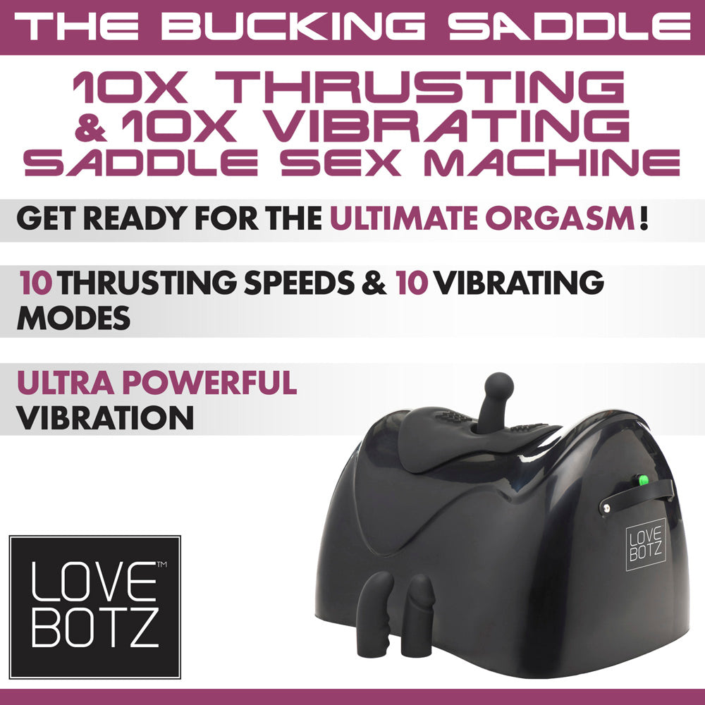 The Bucking Saddle 10X Thrusting & 10X Vibrating Saddle Sex Machine