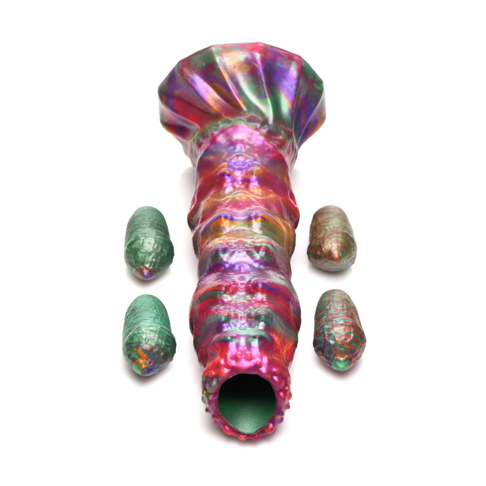 Larva Ovipositor Silicone Dildo w/ Eggs