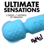 10X Mini Silicone Wand - Blue