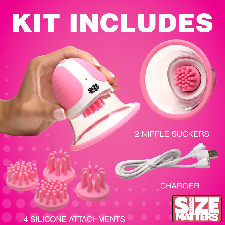 Rotating Silicone Nipple Suckers plus