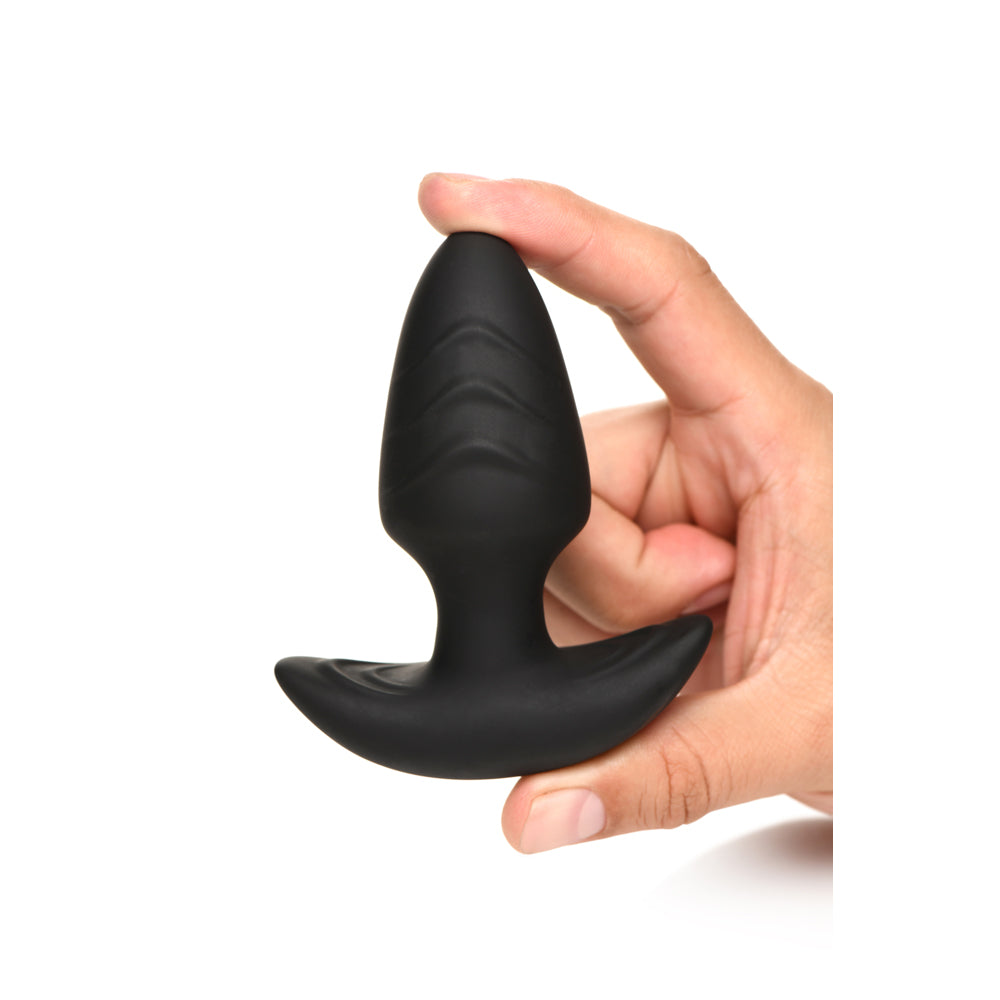 Rotating & Vibrating Silicone Plug w R/C