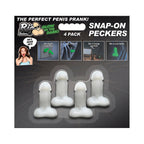 Glow-in-the-Dark Snap-On Peckers - 4 pk