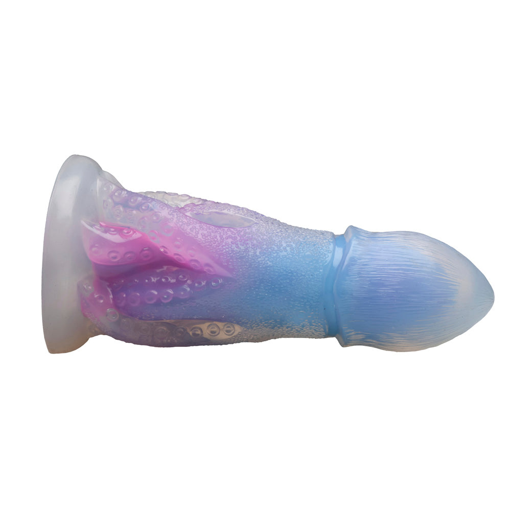 Cocktopus Deluxe Glow-in-the-Dark Vibrating Silicone Dildo w/ Remote