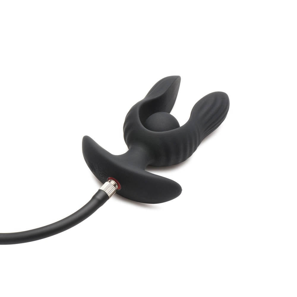 Dark Pearl Inflatable Vibrating Butt Plu