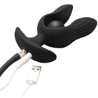 Dark Pearl Inflatable Vibrating Butt Plu
