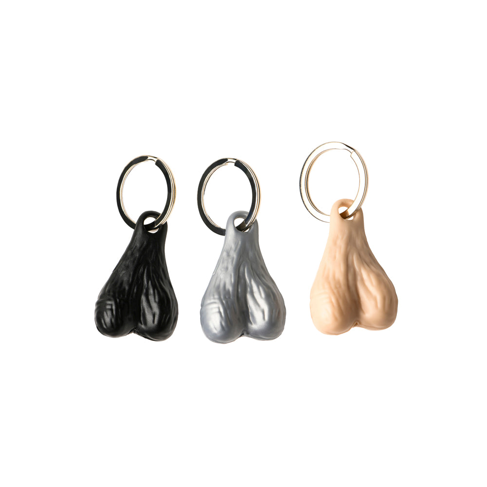 Nuts 3 Keychain Set - Dark/Light/Silver