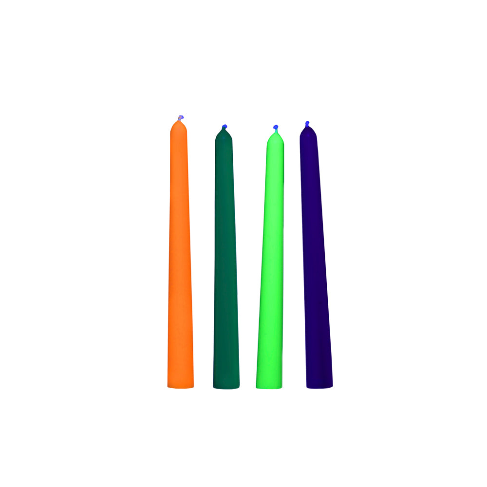 UV Blacklight Reactive Drip Candles 4pk