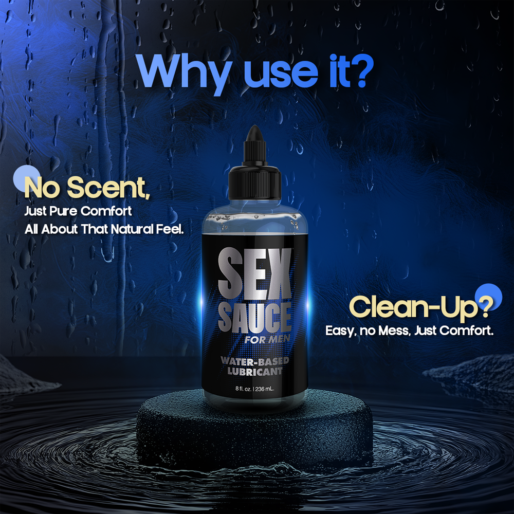 Sex Sauce for Men Water-Based Lube 8oz