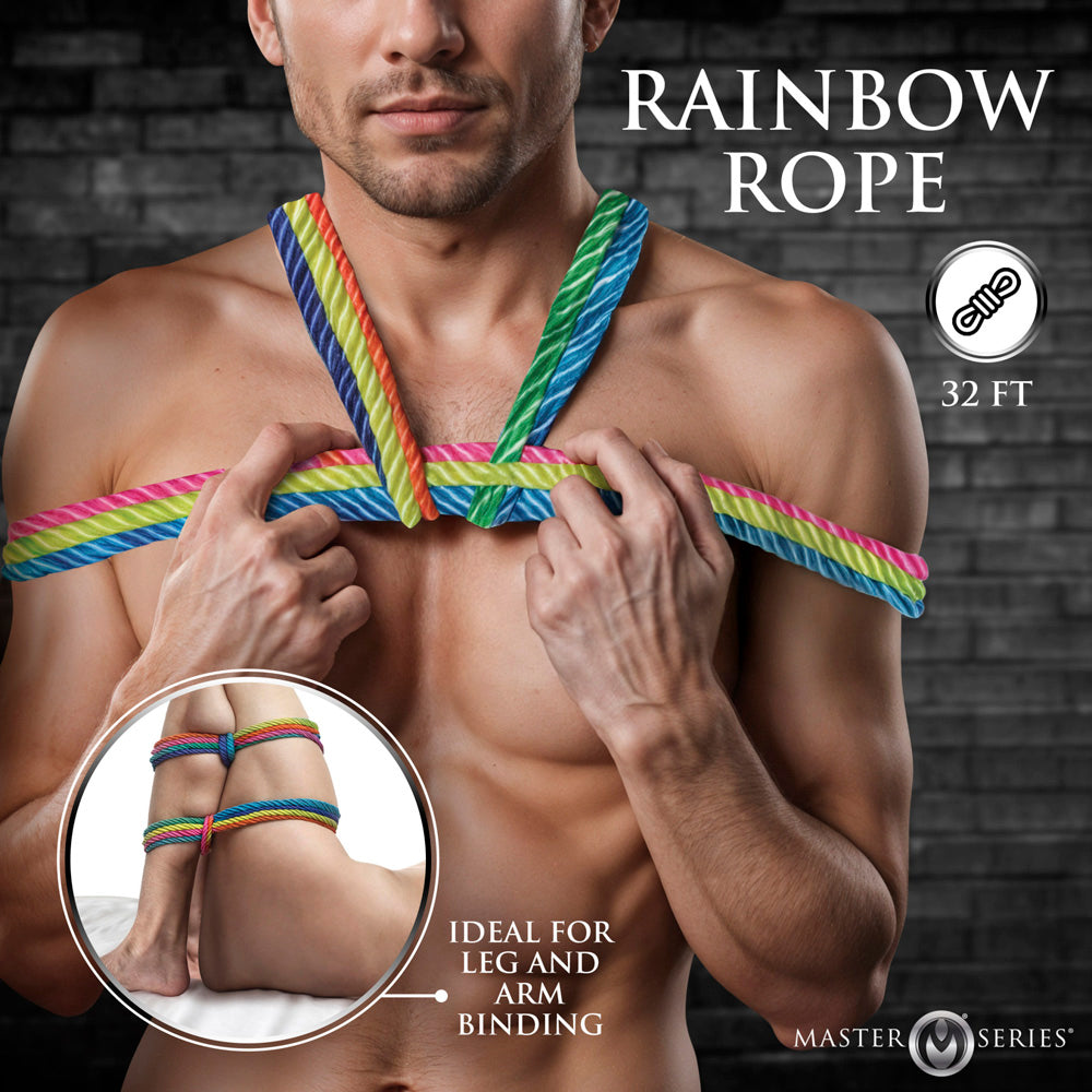 Rainbow Shibari Rope - 32ft