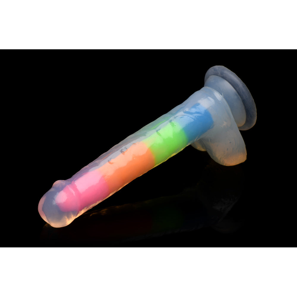 Lollicock 7" GID Rainbow Silicone balls*