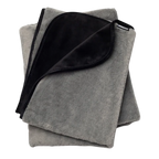 Fasinator Throw - Regular size - Faux Fur  Grey & Black