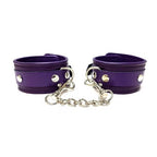 Classic Leather Ankle Cuffs - Purple