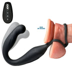 Axis Gyrating Prostate Vibrator with C-Ring w/ remote