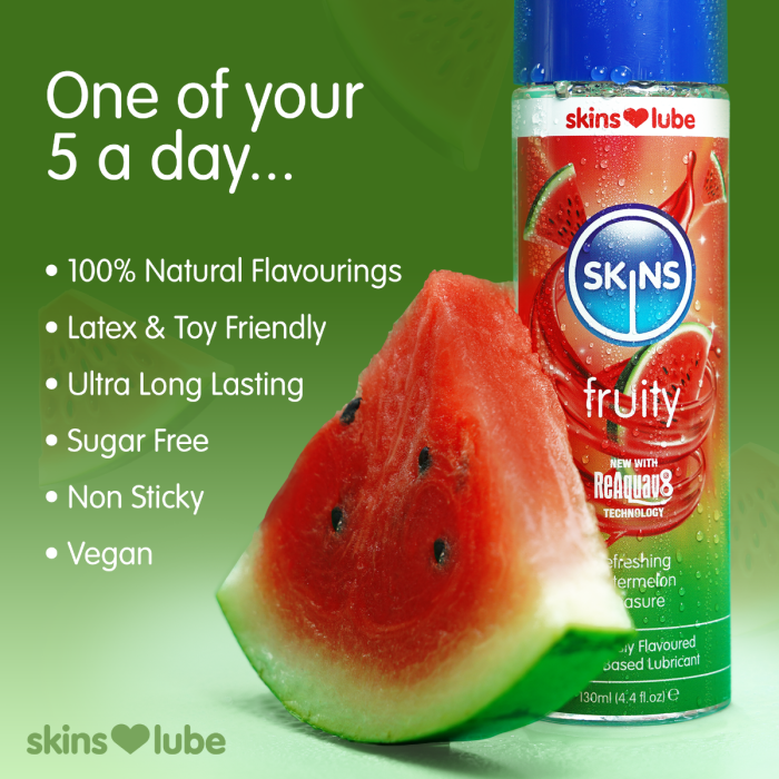 Skins Watermelon Water Based Lubricant 4.4 fl oz