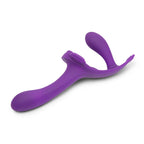 Together Lock-In Dual Vibrating Strap-On Harness