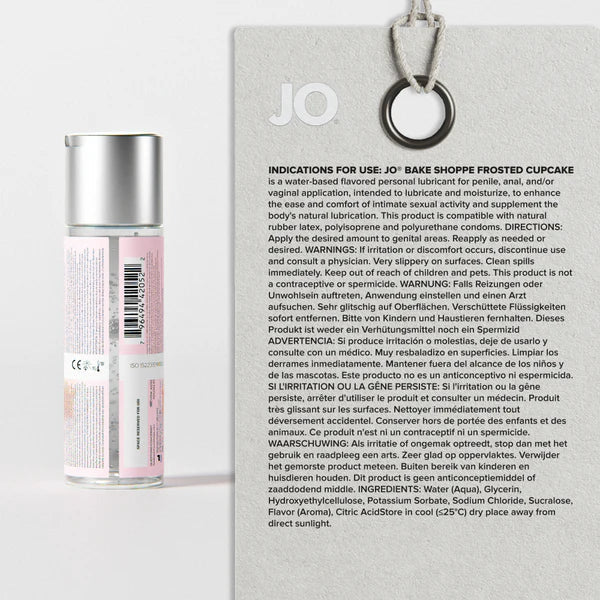 JO Bake Shoppe Frosted Cupcake Lubricant 2 fl oz (60 mL)