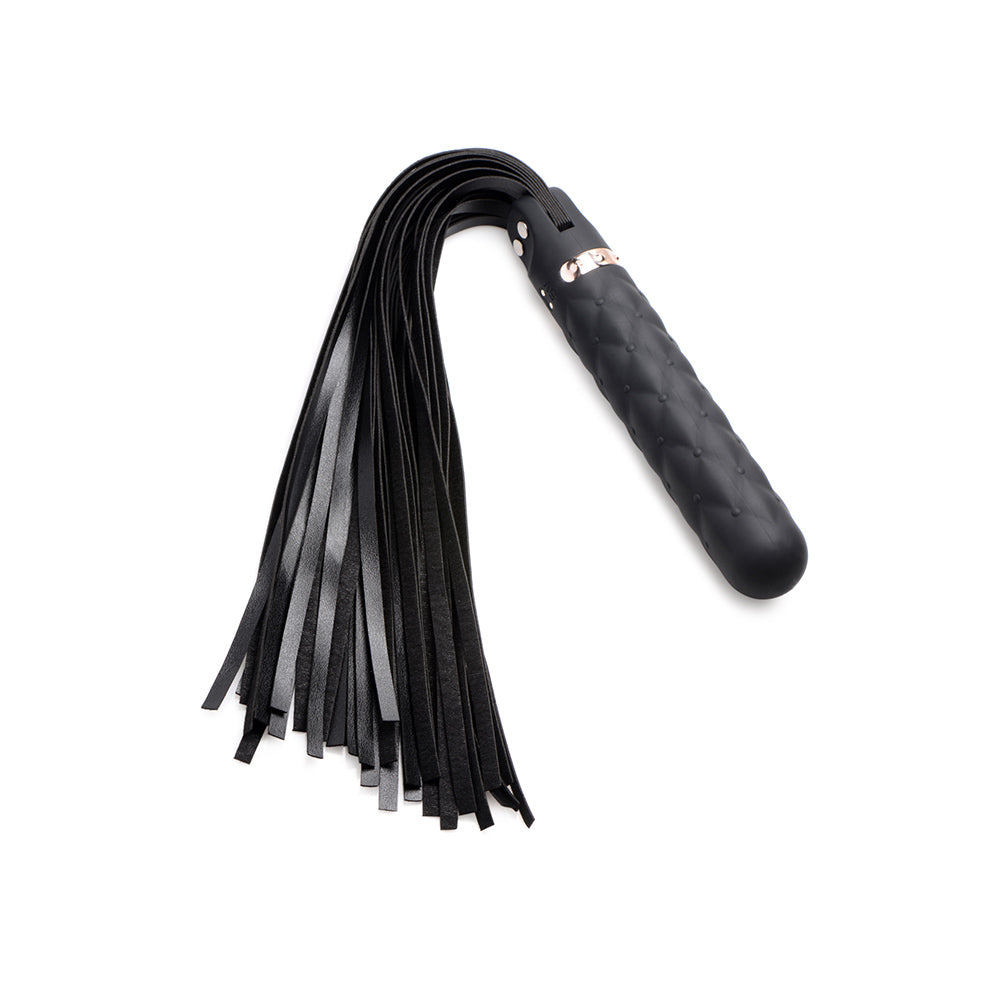 Vibra-Lasher 9X Vibrating Silicone Dildo Flogger
