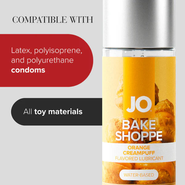 JO Bake Shoppe Orange Creampuff Flavored Lubricant 2 fl oz (60 mL)