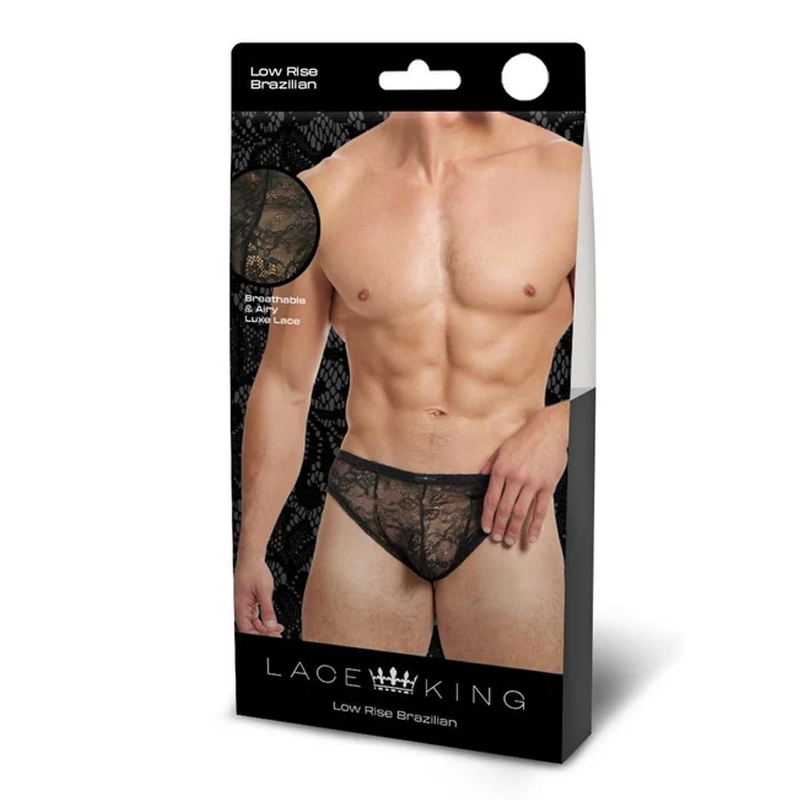 LACE KING Lace Bikini -  Black ML