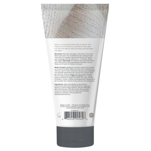 Coochy Shave Cream - AU NATURAL tube 0.5oz / 15ml