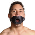 Leather Locking Open Mouth Feeder Gag