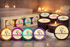 Earthly Body at Night Aphrodisiac PrePack Bath Fizzers and Candles 16pcs plus tester and candle warmer