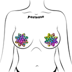 Rainbow Cheetah Leopard Print Petal Breast Pasties