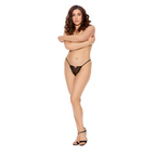 LACE OPEN PANTY BLACK PLUS SIZE