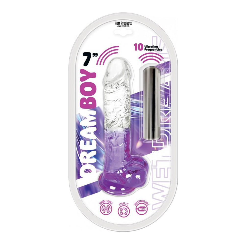 Dream Boy 7" - Jelly Vibrator - Wet Dreams Lavender