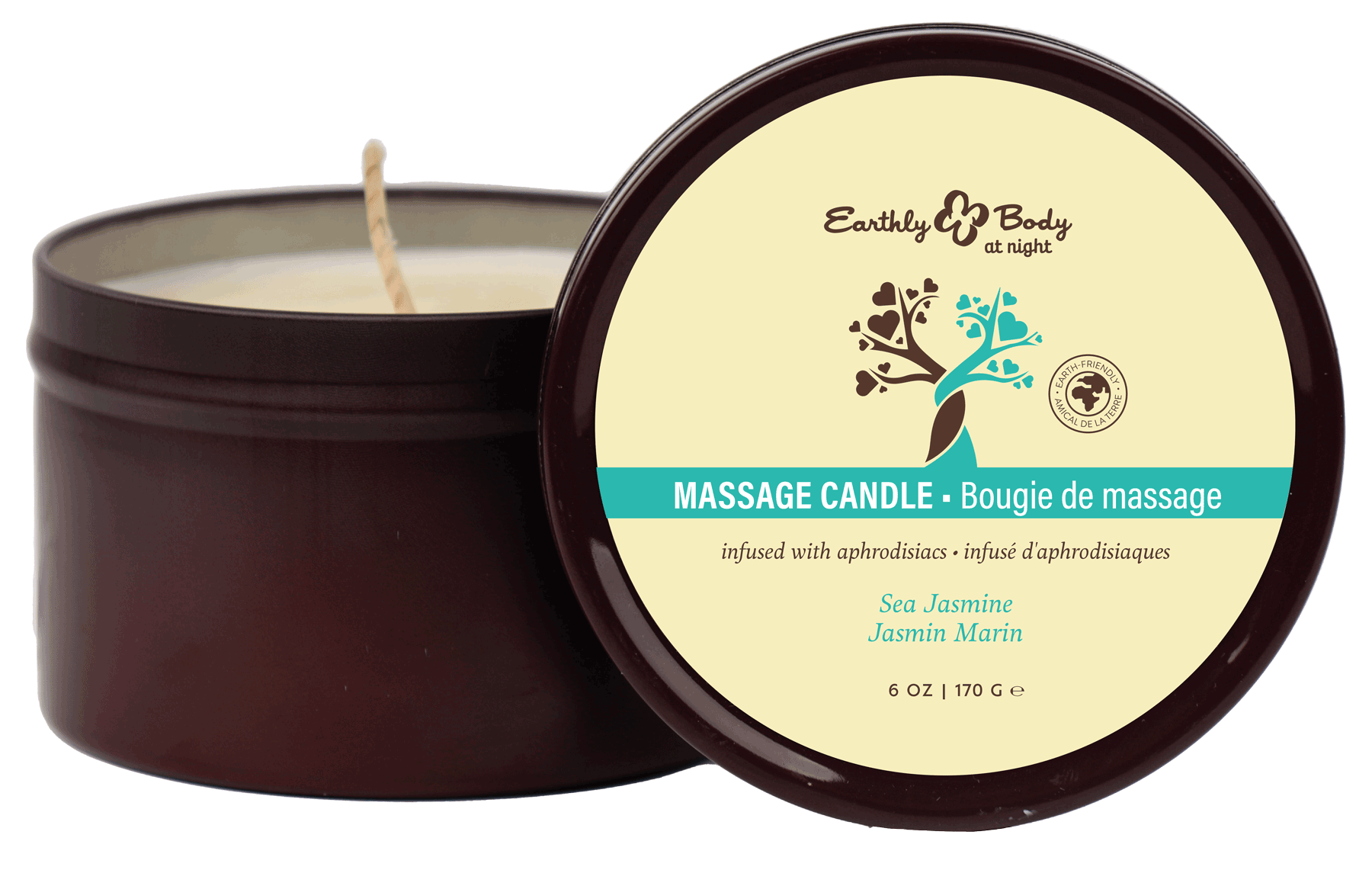 Earthly Body at Night Aphrodisiac PrePack Bath Fizzers and Candles 16pcs plus tester and candle warmer