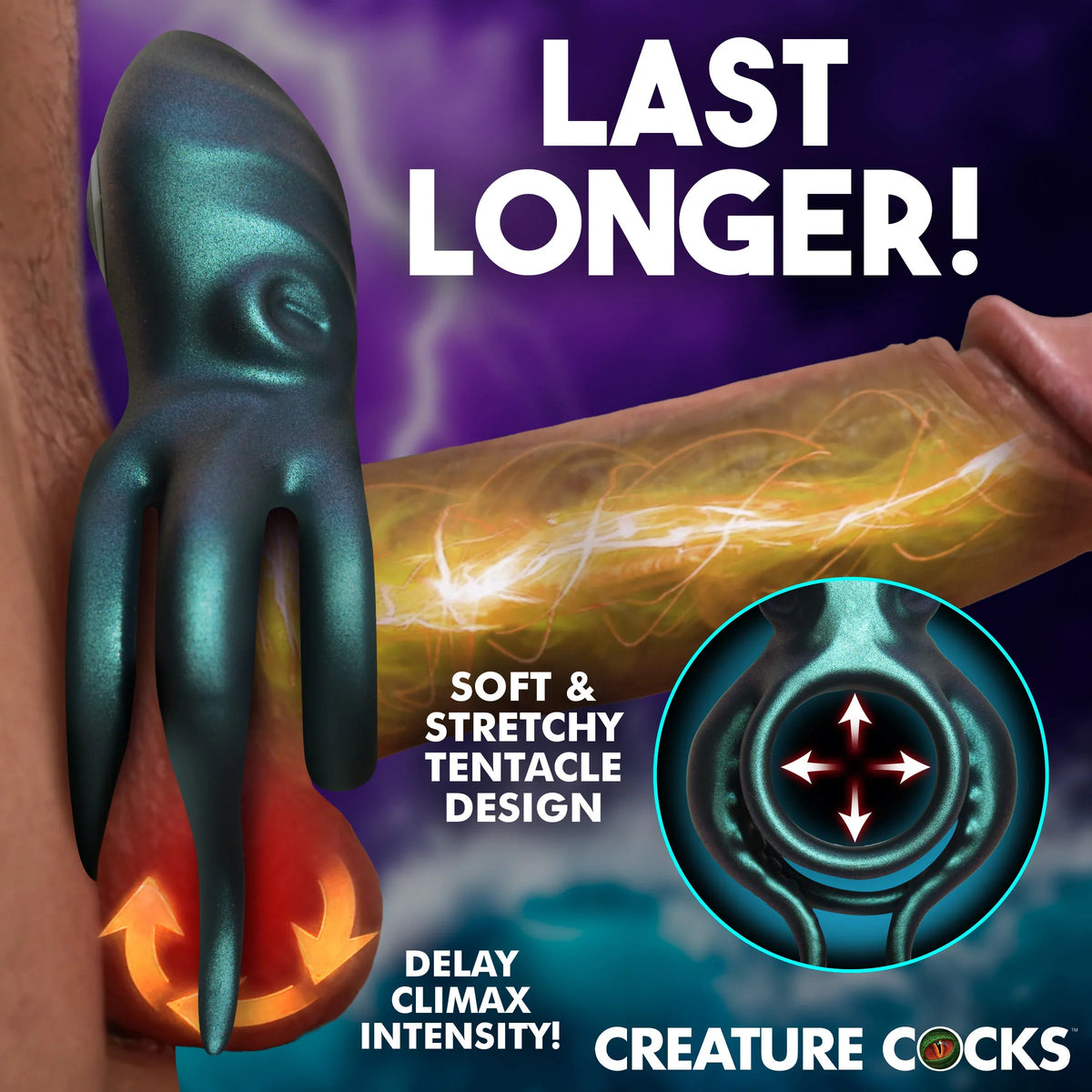 Octo Grip Vibrating Silicone Cock Ring