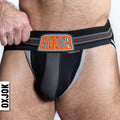 BULGER, the big pouch jock, BLACK IRON, LARGE