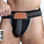 BULGER, the big pouch jock, BLACK IRON, X-LARGE