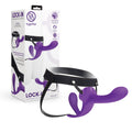Together Lock-In Dual Vibrating Strap-On Harness
