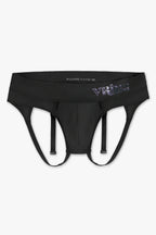 Mens Medium - JockVStrap Sheer Briefs - Black