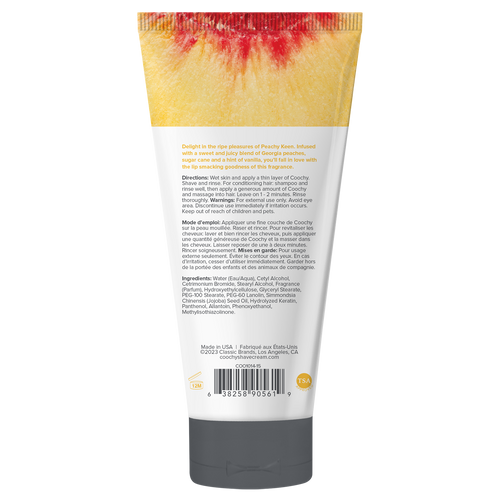 Coochy Shave Cream - PEACHY KEEN tube 0.5 fl oz  |  15mL