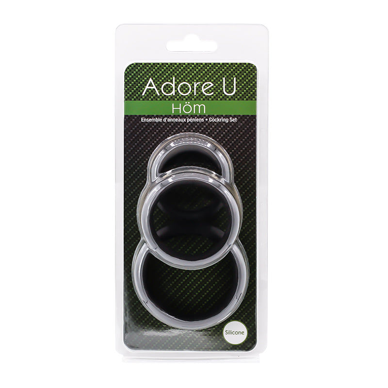 Adore U Höm - Cockring Set - Black